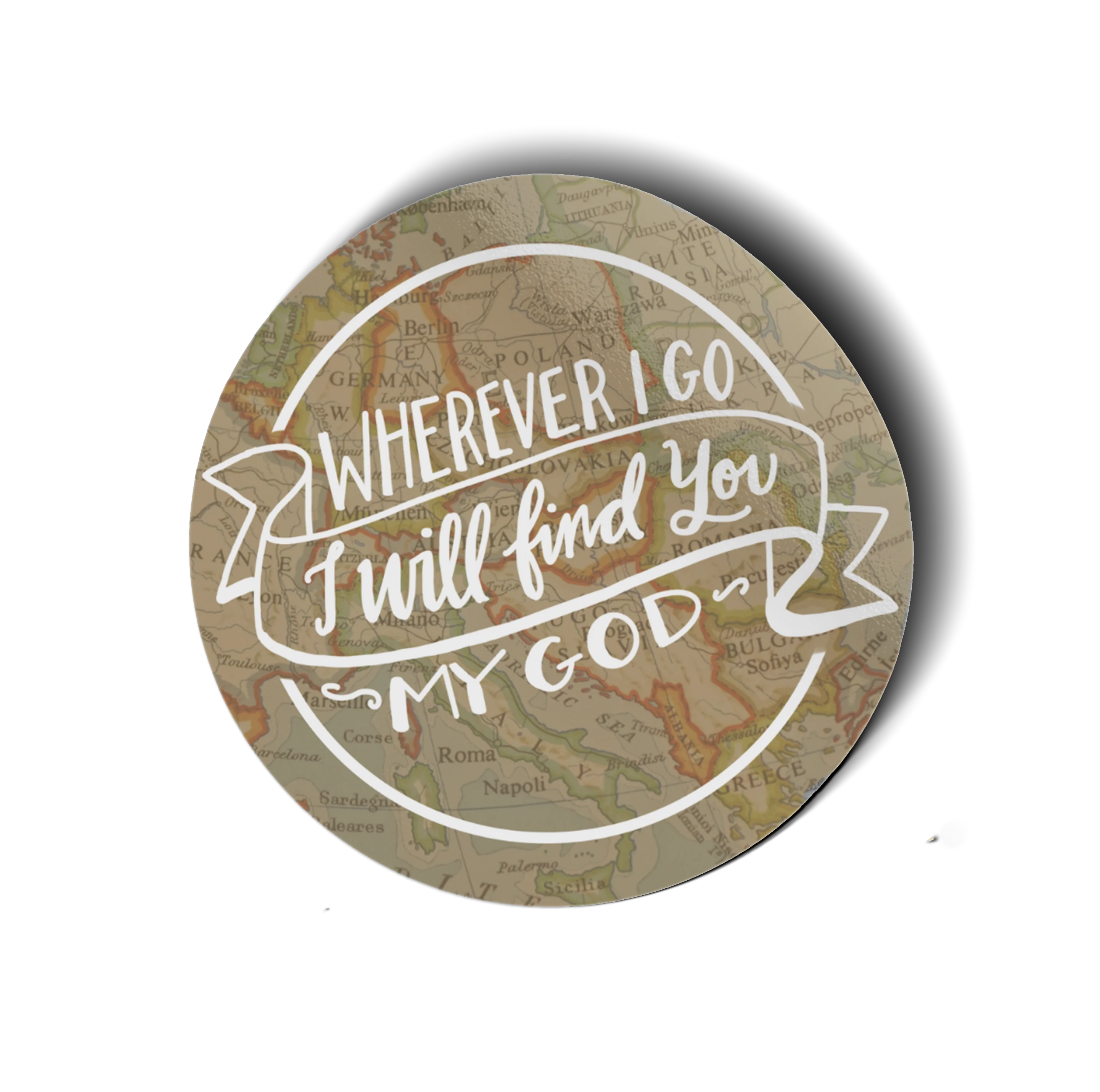 Wherever I Go Vinyl Sticker