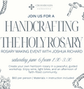 Handcrafting the Holy Rosary with Joshua Richard