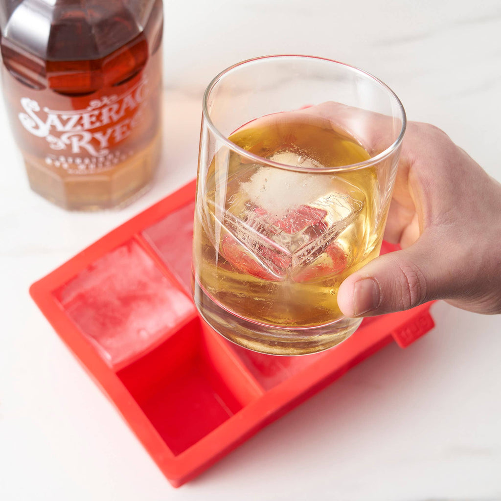 Colossal Silicone 2 inch Ice Cube Tray Gray