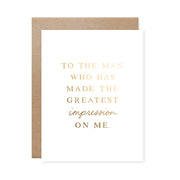 Greatest Impression Card