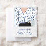 Happy Birthday Sister in Christ | Christian Greeting Card