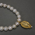 BR304 9mm Pearl Mary Bracelet