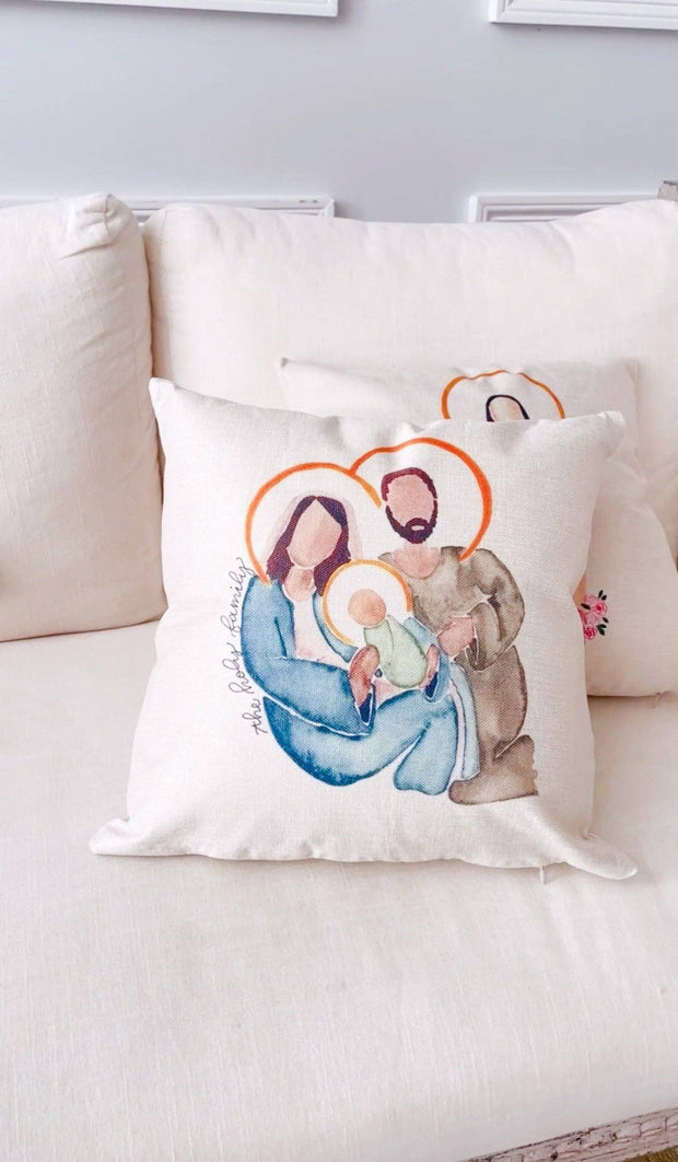 Holy Family Square Pillow