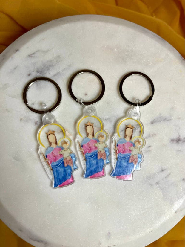 Our Lady Help of Christians Keychain