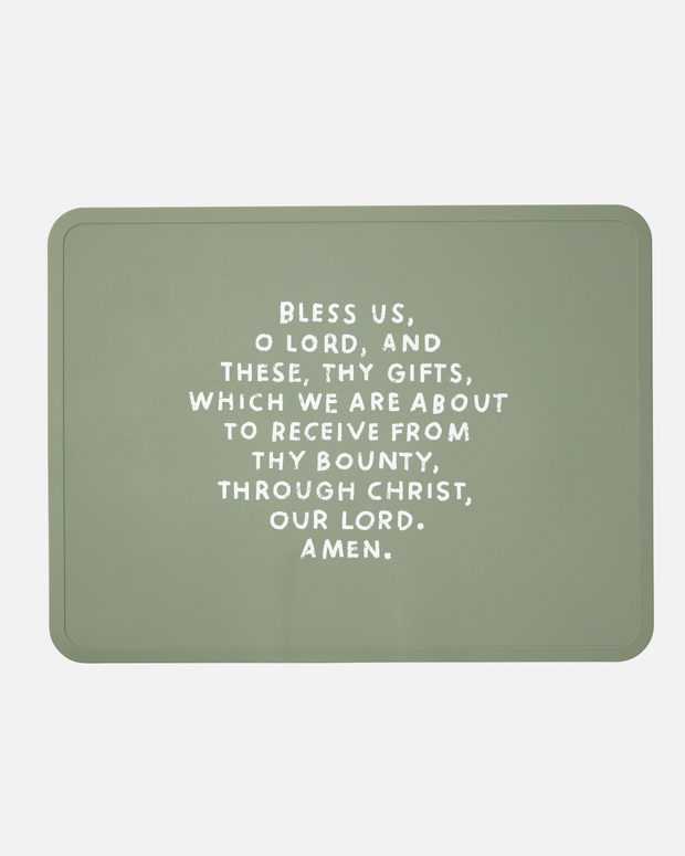 Meal Blessing Silicone Placemat | Catholic Placemat | Kids