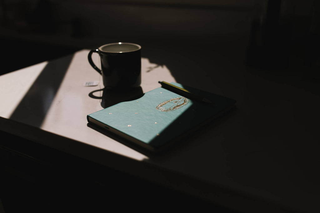 Our Lady of Guadalupe Notebook with Gold Detailing