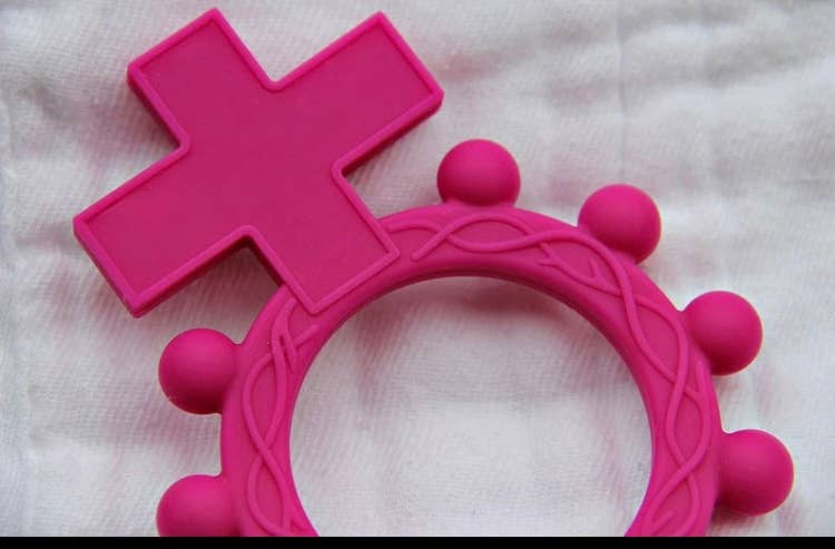 CT101 Baby Silicone Finger Rosary Teether