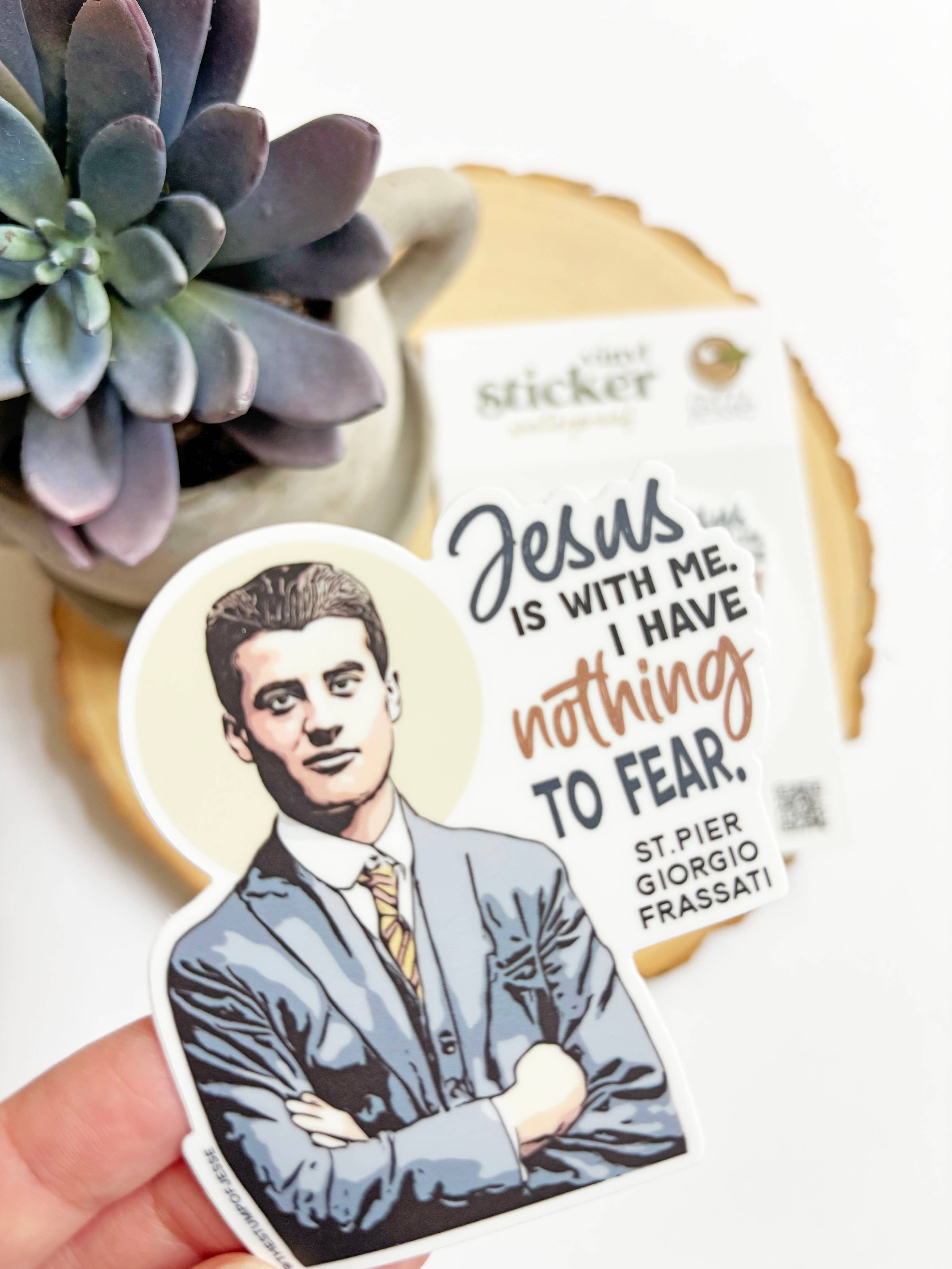 St. . Pier Giorgio Frassati Waterproof Catholic Sticker
