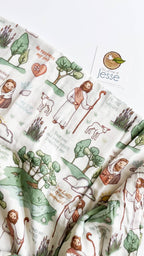 The Good Shepherd Muslin Deluxe Swaddle I Catholic Gift