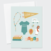 Catholic Baby Greeting Card