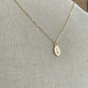 Oval Virgin Mary Necklace