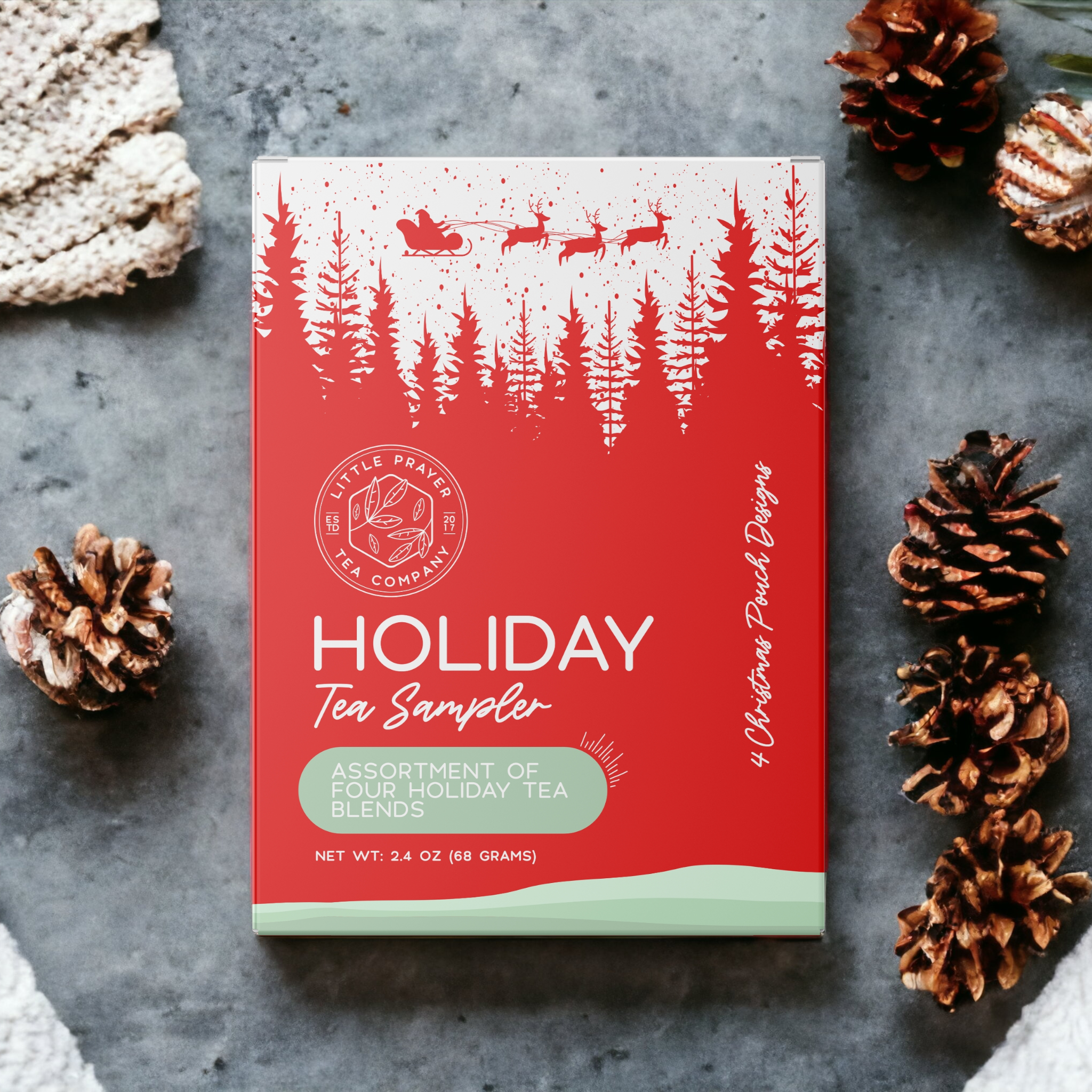 Holiday Tea Sampler Gift Box - Christmas Teas