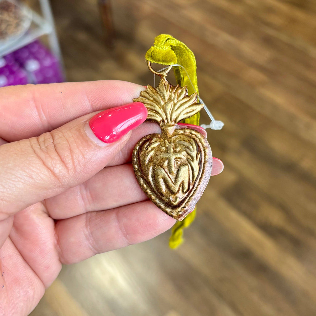 To Jesus Through Mary Sacred Heart Ornaments