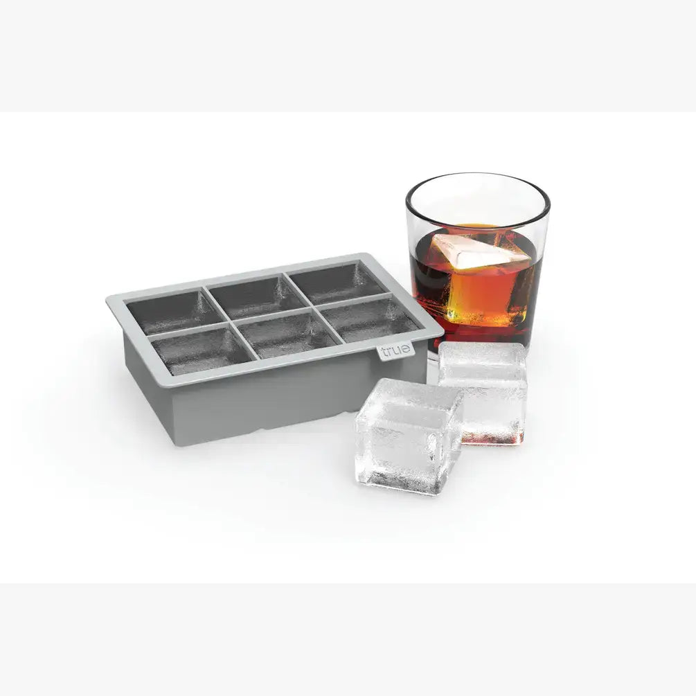 Colossal Silicone 2 inch Ice Cube Tray Gray