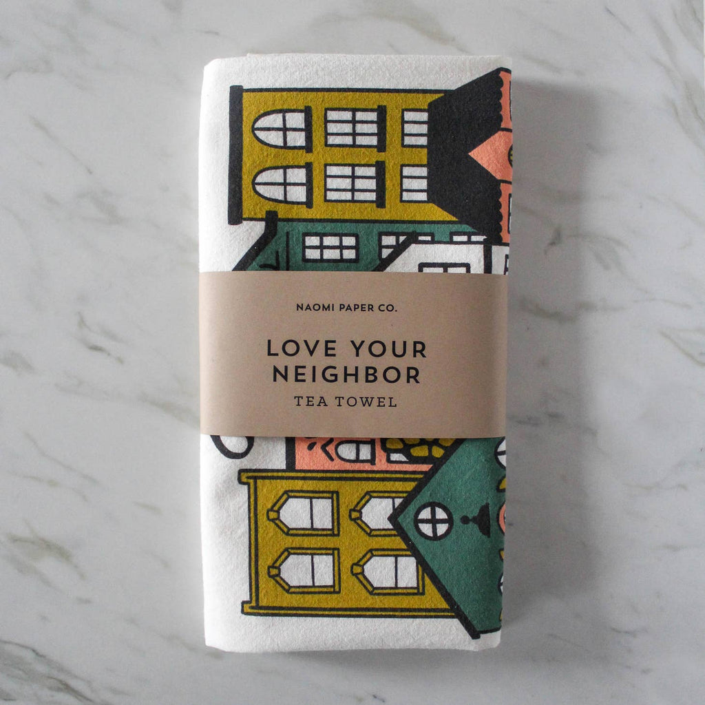 Love Your Neighbor Tea Towel