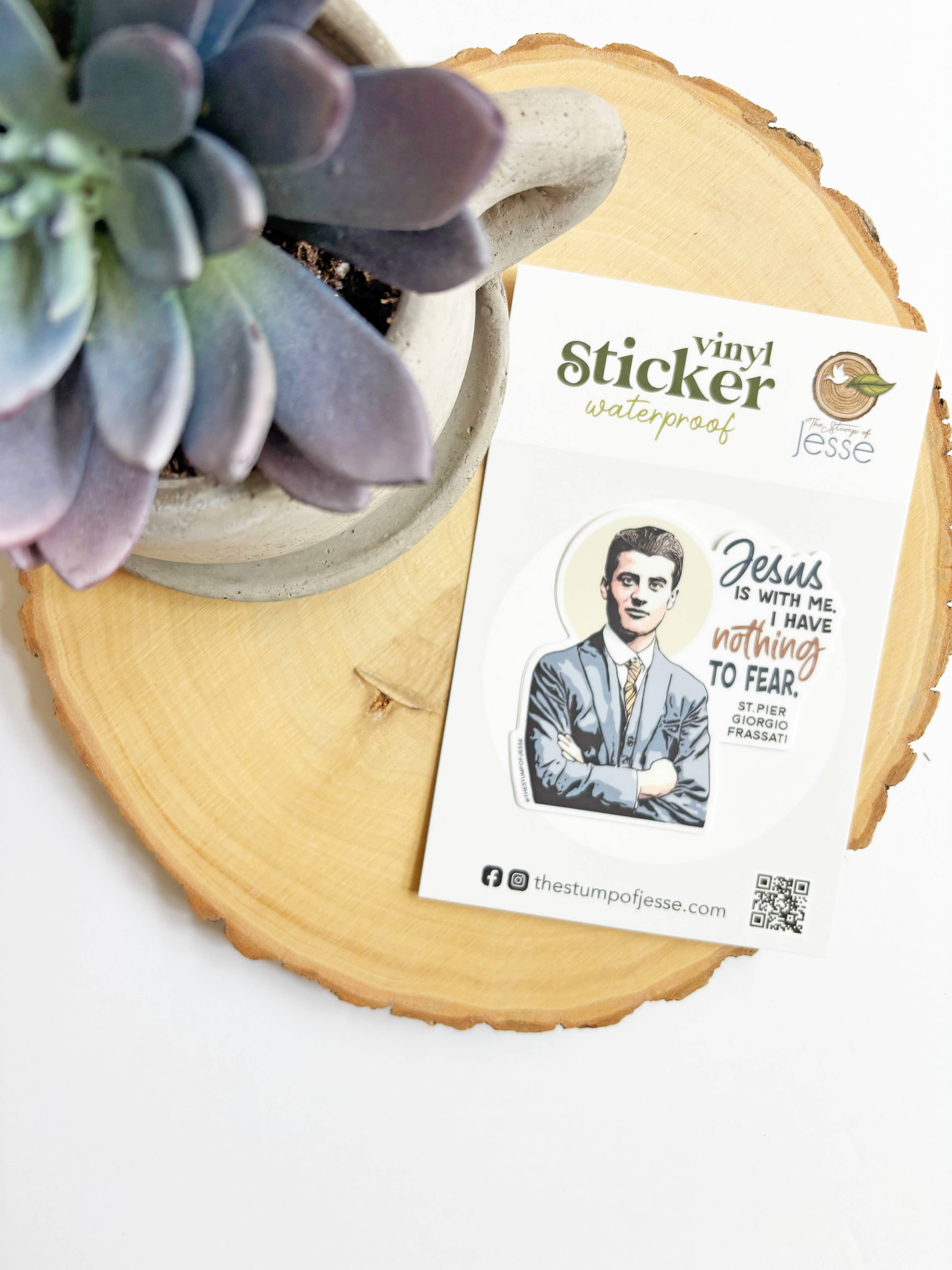 St. . Pier Giorgio Frassati Waterproof Catholic Sticker