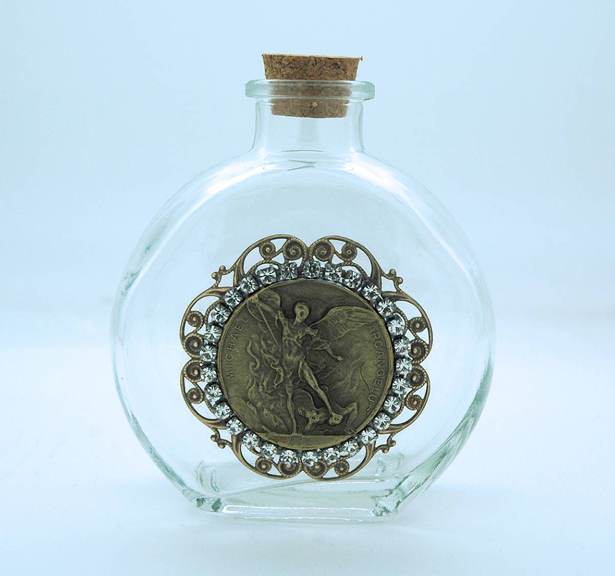 VHWB27 - Vintage St. Michael Holy Water Bottle