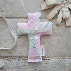 Well Worn Quilted Prayer ComfortCross series - Forget Me Not
