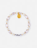 Pray Pearl Letter Bracelet