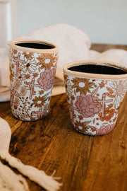 Floral Coffee Sleeve | Coffee Shop Products: Medium (16oz)