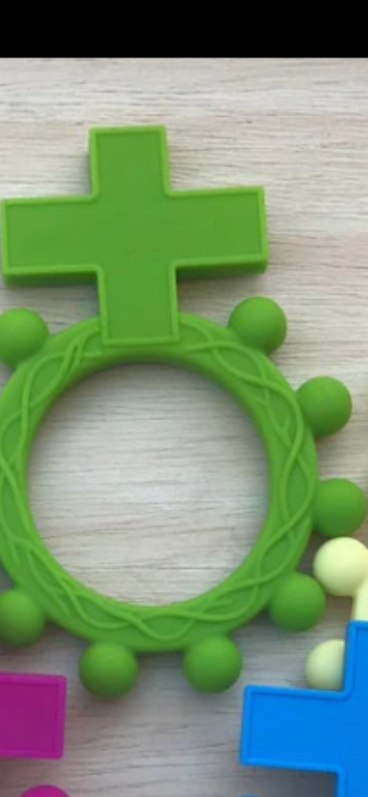 CT101 Baby Silicone Finger Rosary Teether