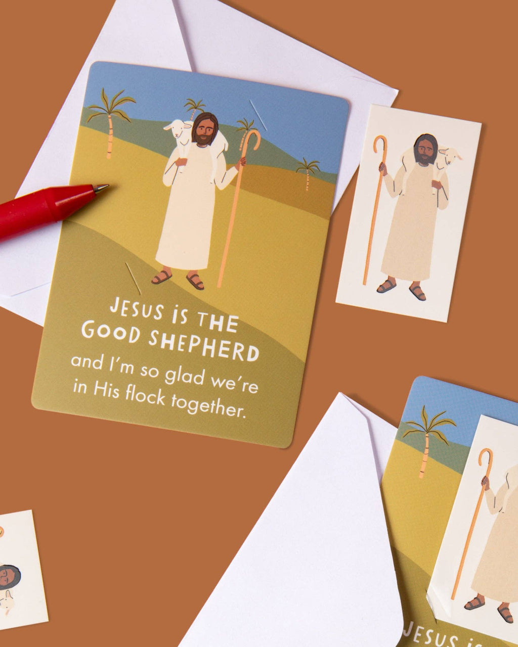 Jesus Is the Good Shepherd Valentine Cards with Temporary Tattoos