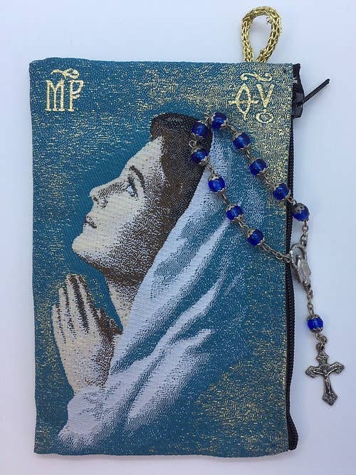 MD Rosary Pouch  – Blessed Mary *teen      (4" x 6")