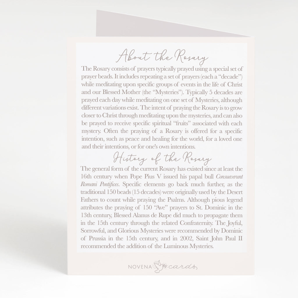 Rosary Card | Mixed Set | Floral