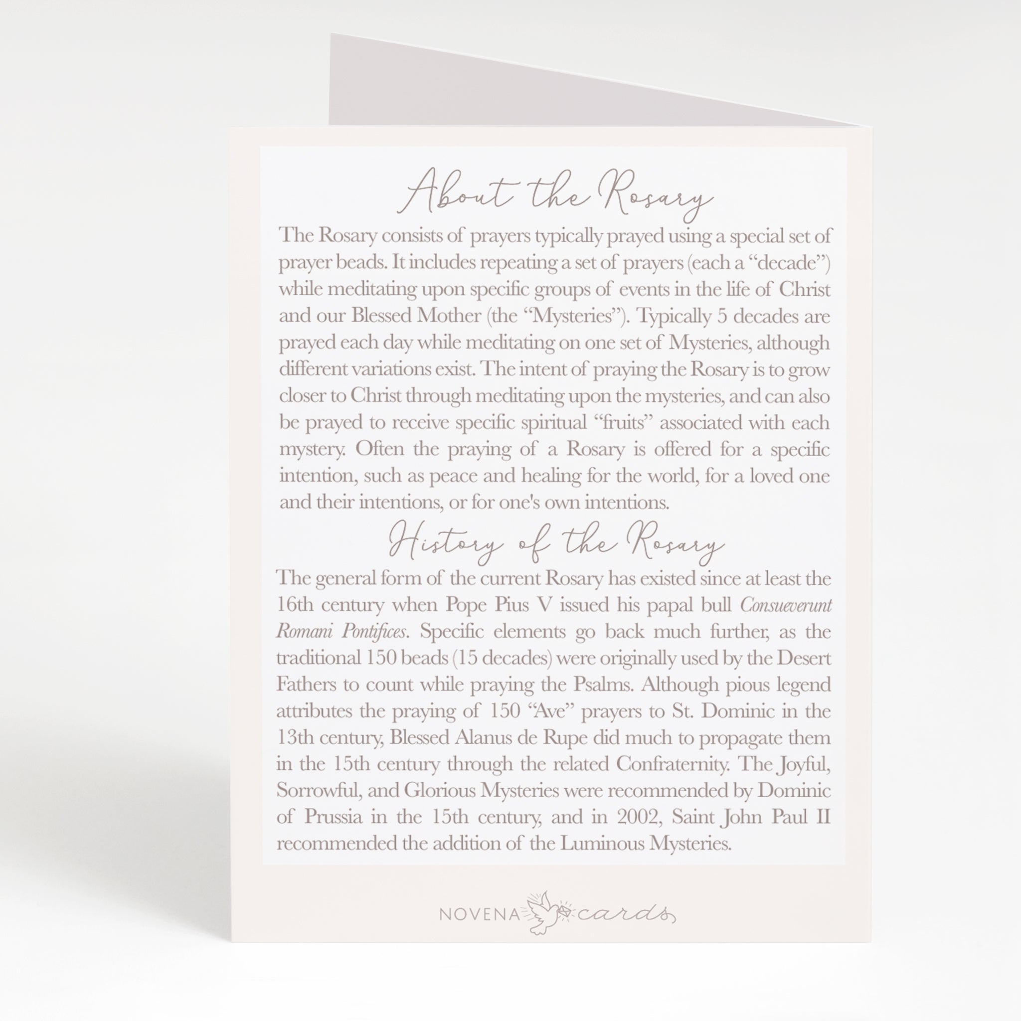 Rosary Card | Mixed Set | Floral