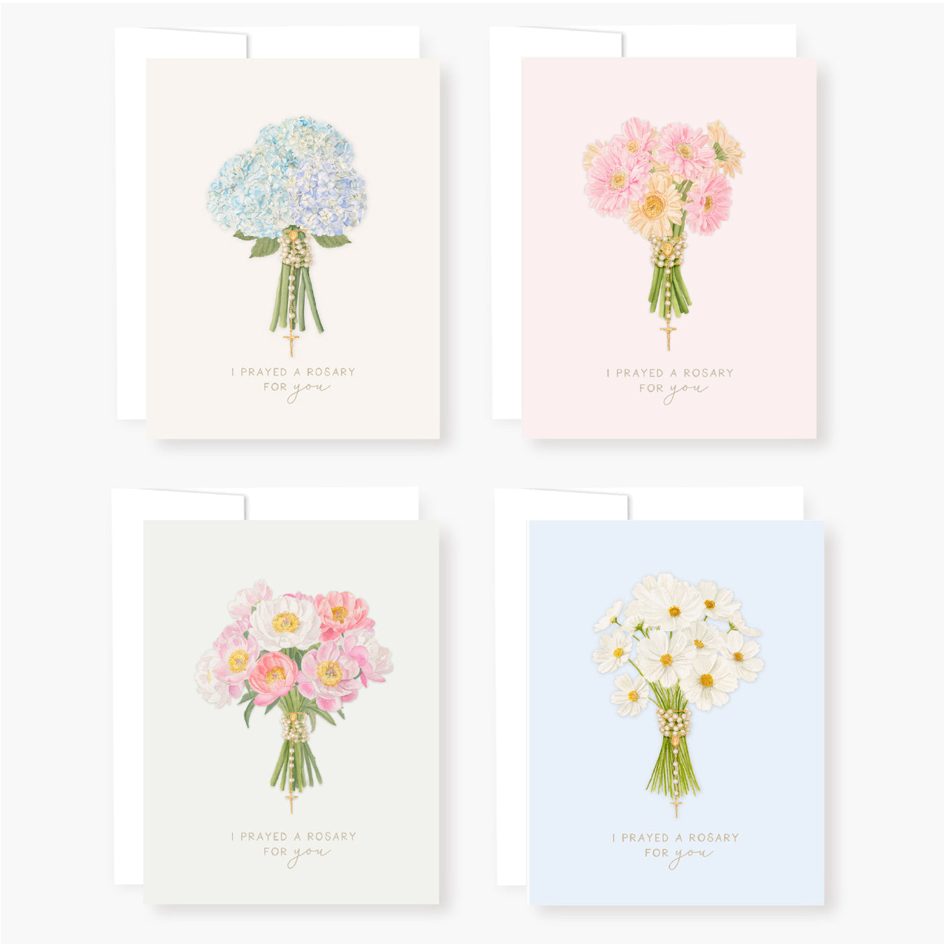 Rosary Card | Mixed Set | Floral