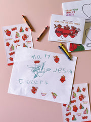 Holy Family Hearts Sticker Sheet Pack