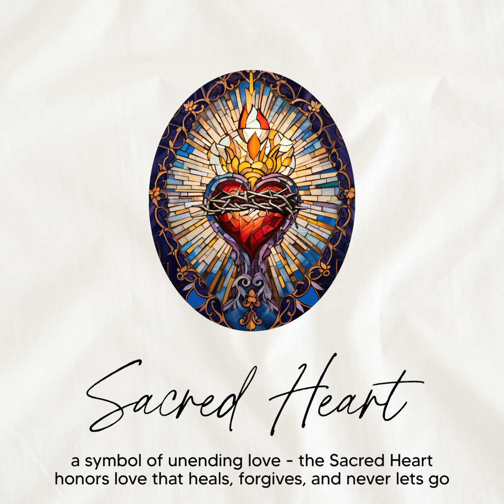 HOLY WATER SACRED HEART BRACELET - Porcelain Beads