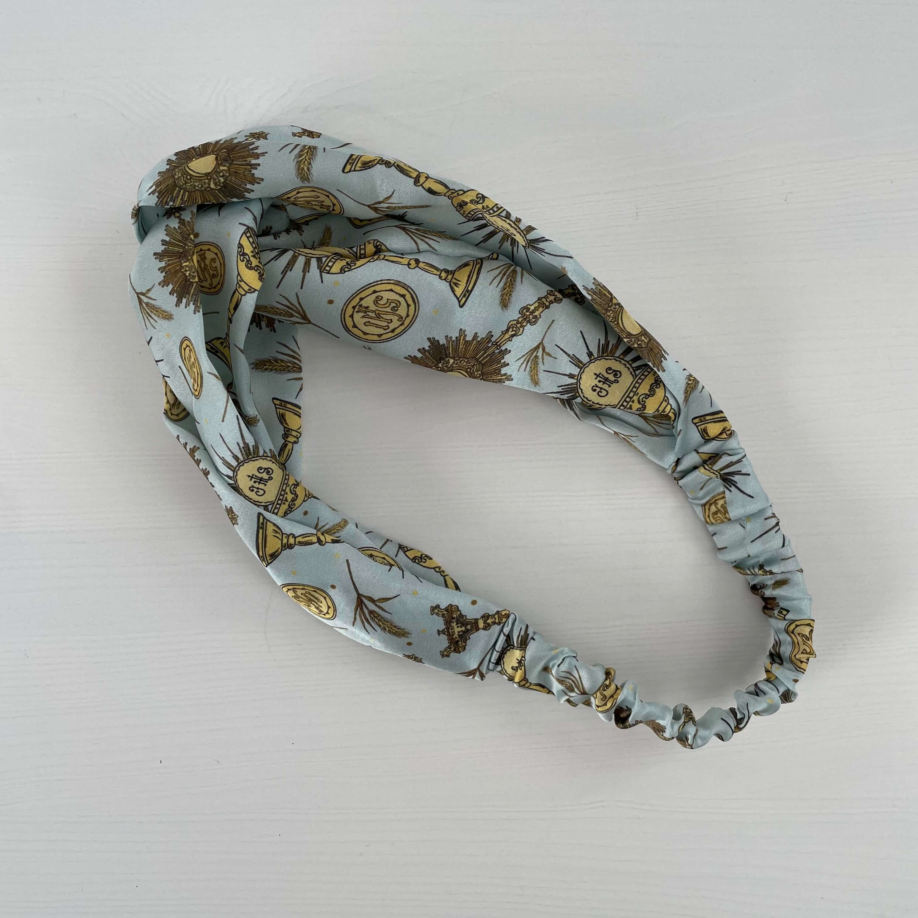 Catholic Satin Headband - Eucharistic Collection