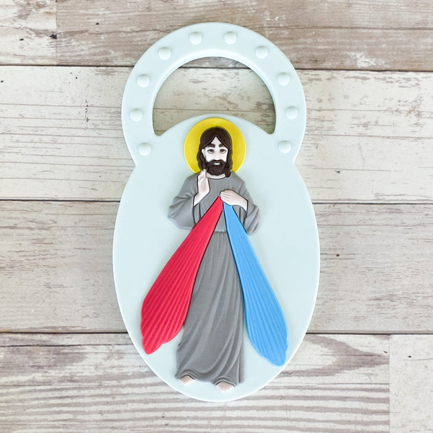 Teether DIVINE MERCY silicone
