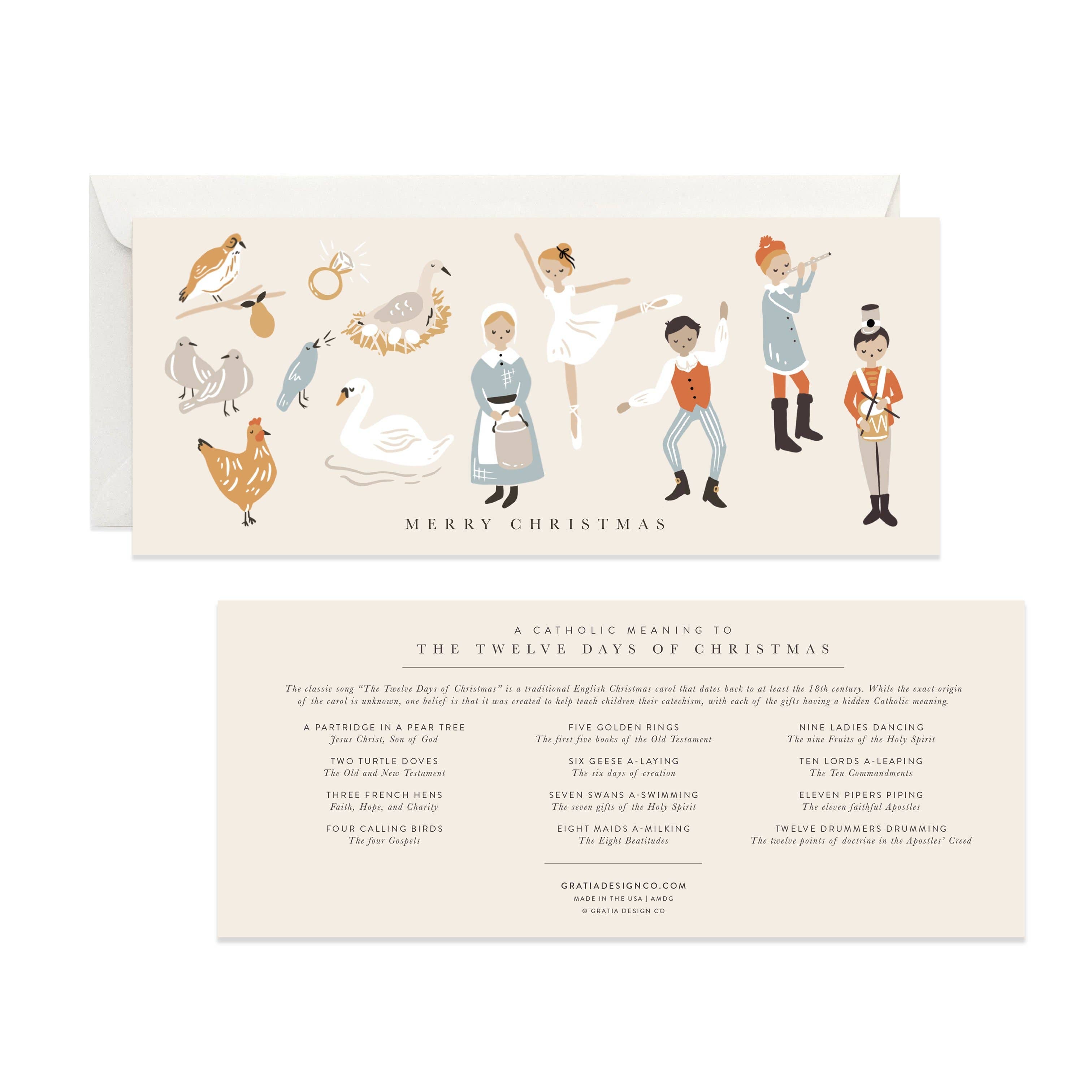 A Catholic 12 Days of Christmas Card