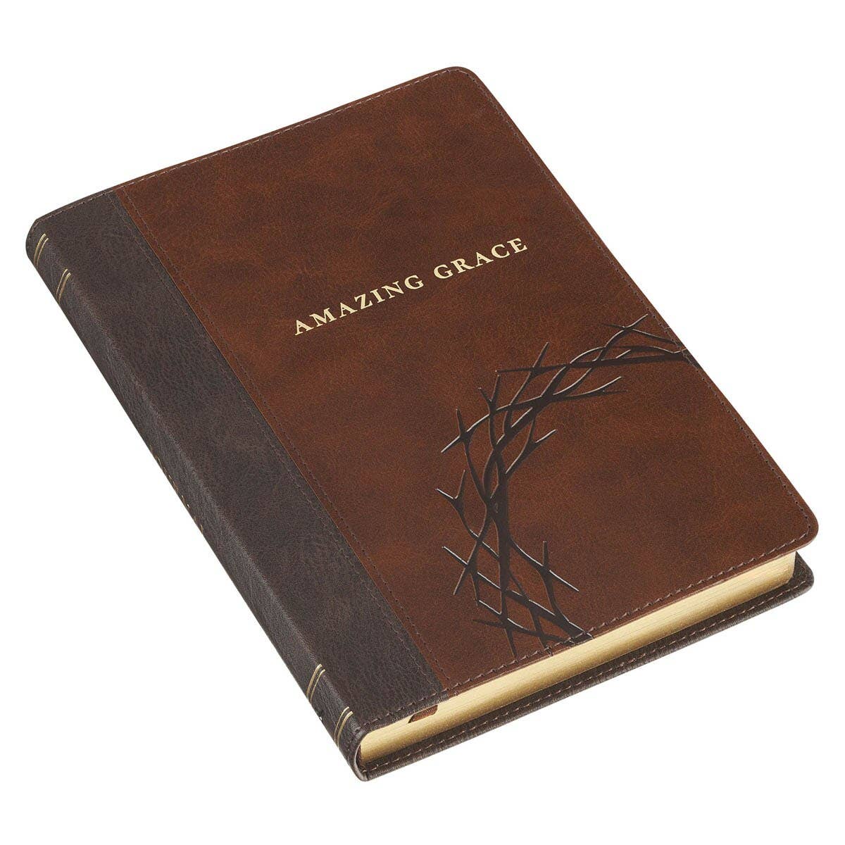 Journal Classic Brown Crown of Thorns/Amazing Grace Isa 53:5