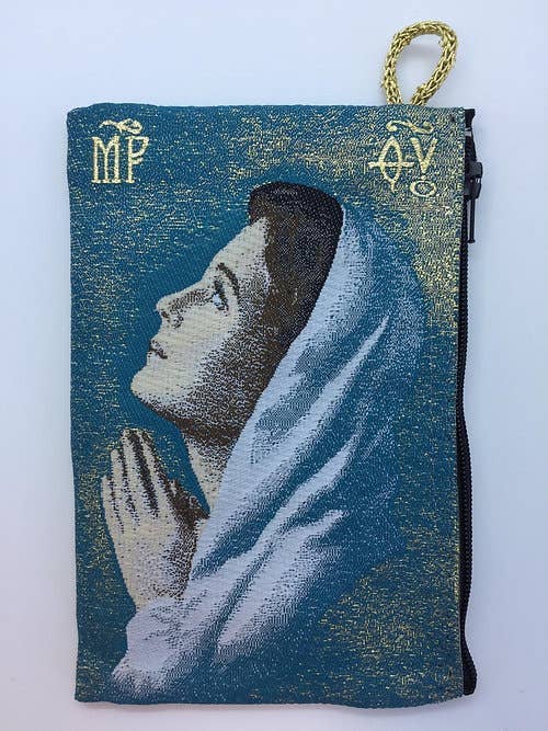 MD Rosary Pouch  – Blessed Mary *teen      (4" x 6")