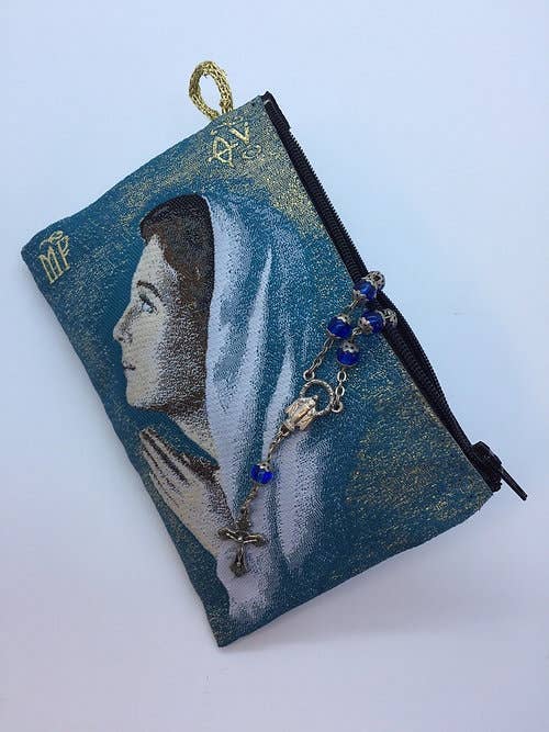 MD Rosary Pouch  – Blessed Mary *teen      (4" x 6")