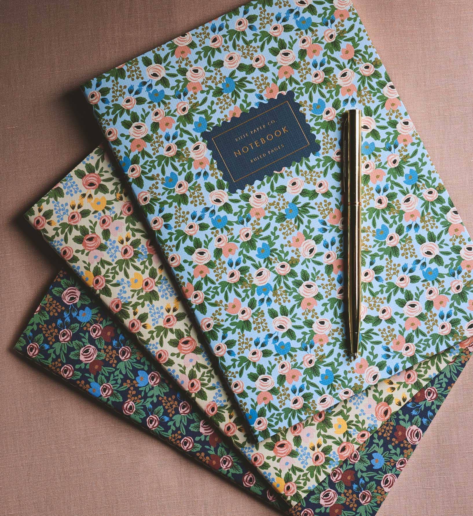 Assorted Set of 3 Rosa Notebooks