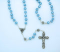 Blue Pearl Rosary from Fatima