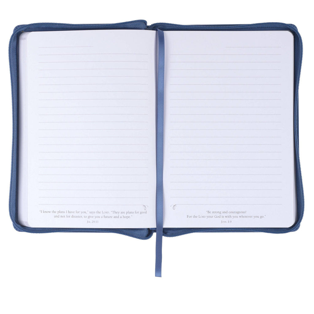 Journal Classic Zip Blue The Lord Will Guide Isa. 58:11