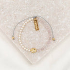 Mother Mary, Mother Me Bracelet-Pink/Gold
