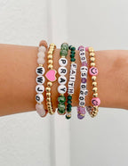WWJD Wooden Letter Bracelet