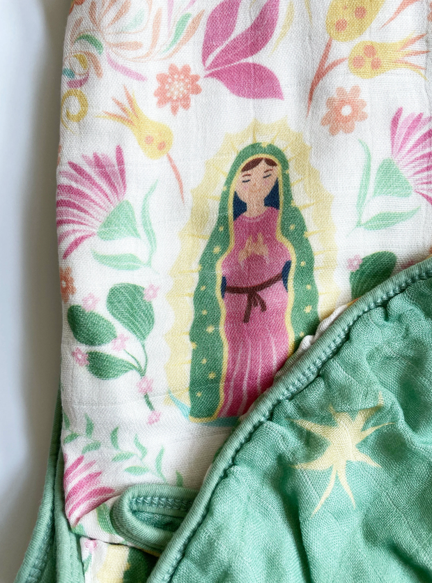 Our Lady of Guadalupe Muslin Quilt 8 Layer | Catholic gift 