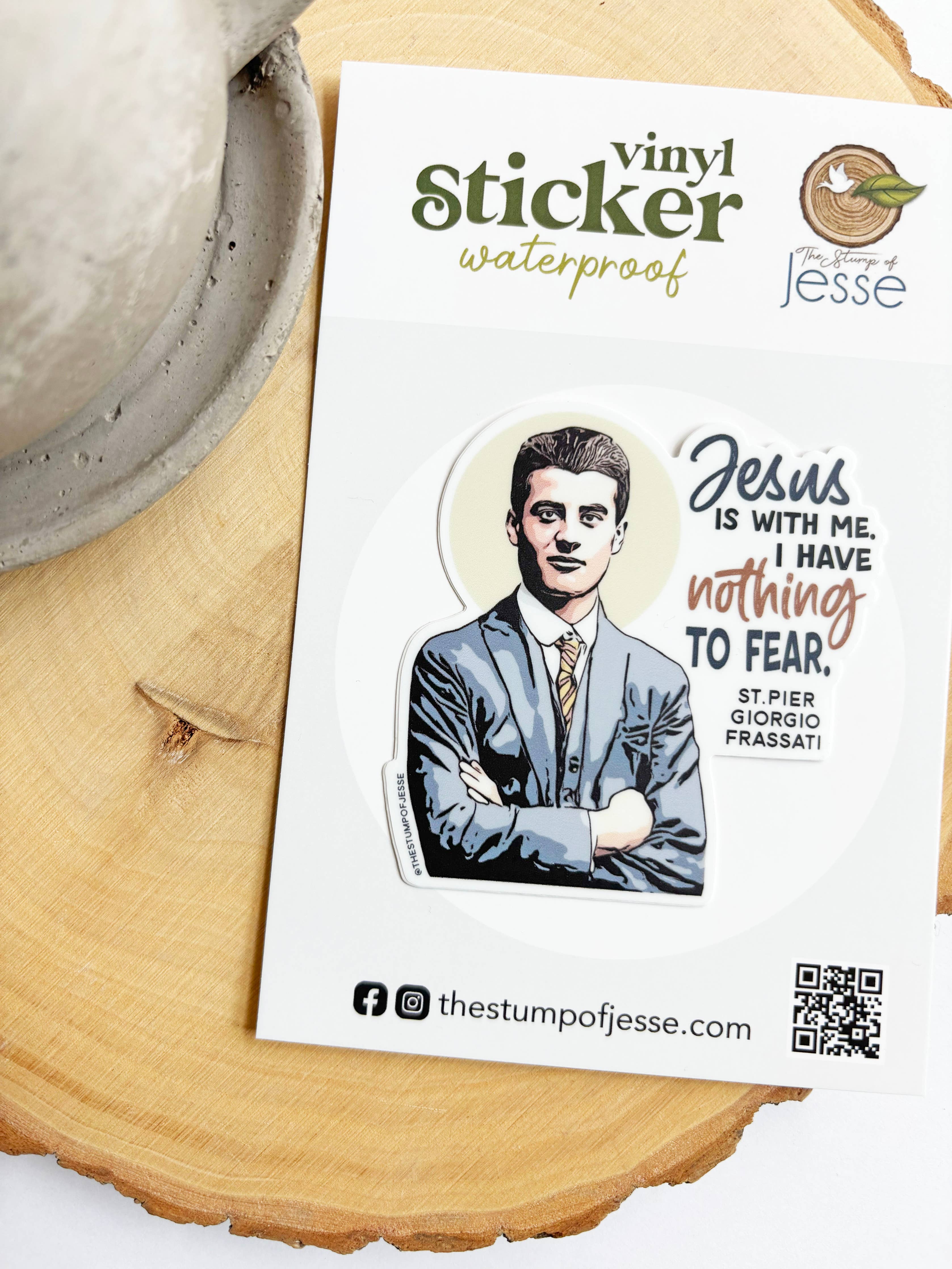 St. . Pier Giorgio Frassati Waterproof Catholic Sticker