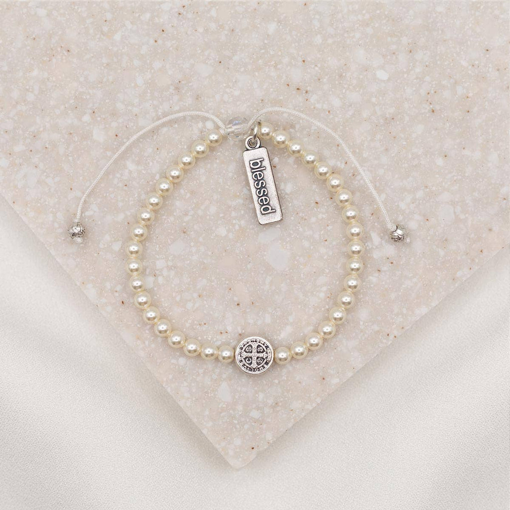 Pearl Birthday Blessing Bracelet