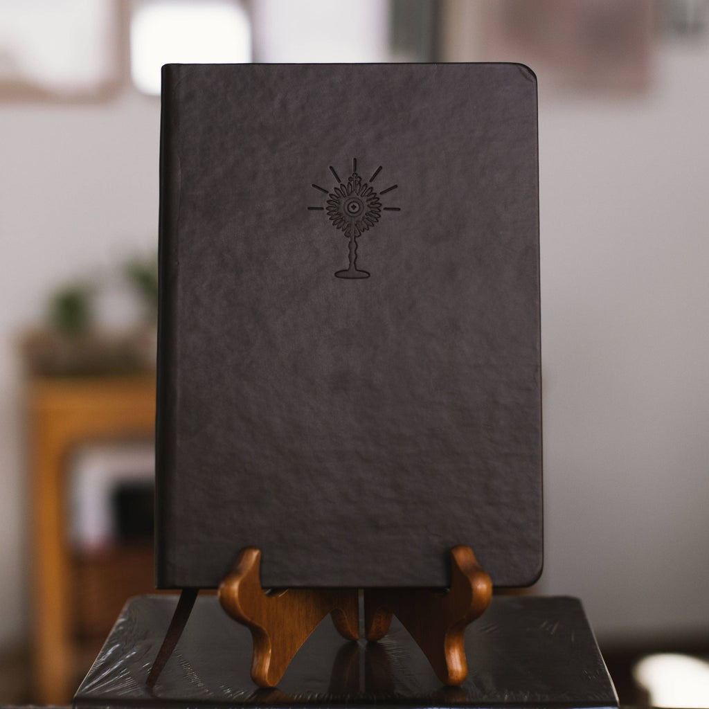 Eucharist Notebook - Dark Brown Embossing
