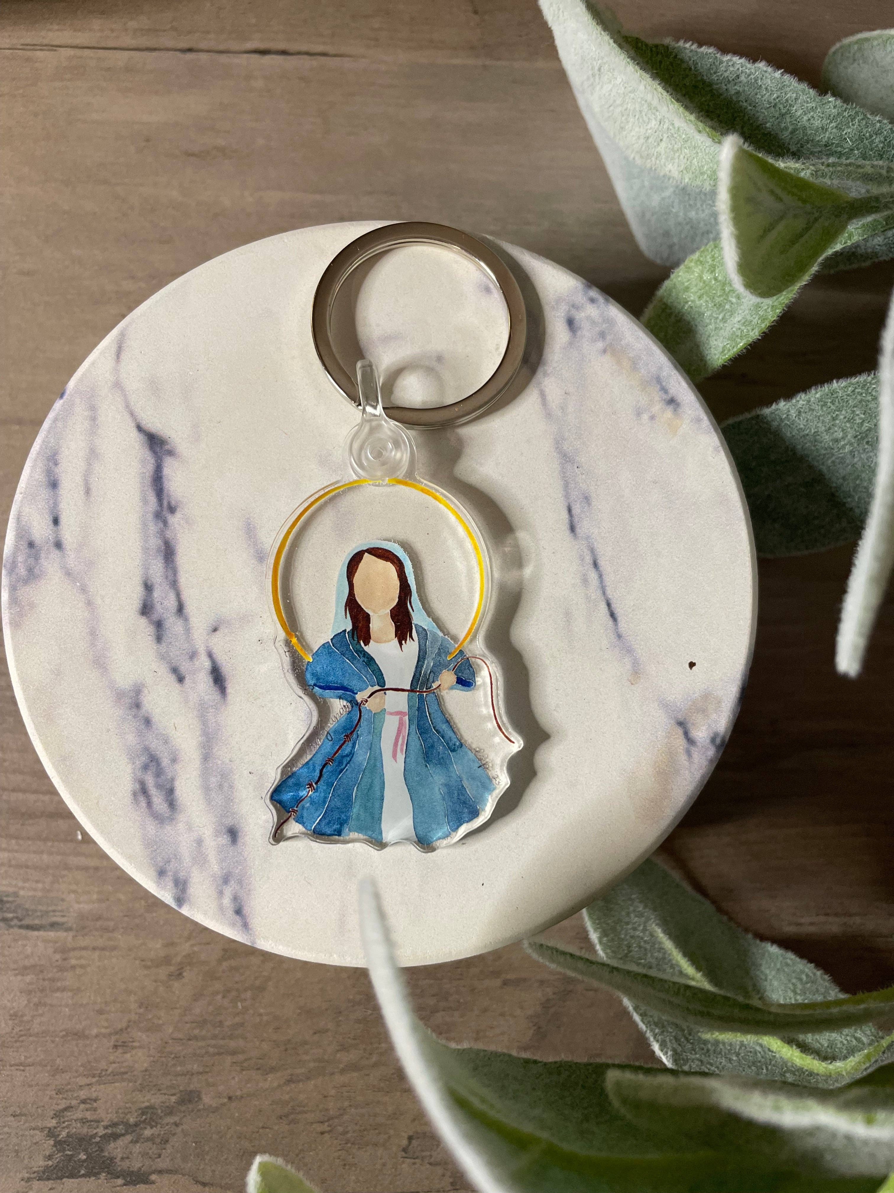 Our Lady Undoer of Knots Keychain
