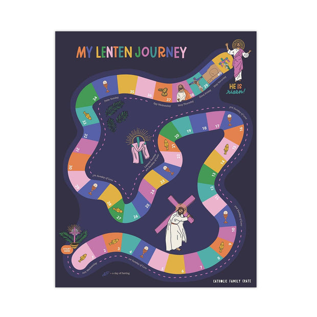 "My Lenten Journey" Interactive Lent Sticker Calendar