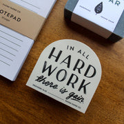 Hard Work Bible Verse Sticker